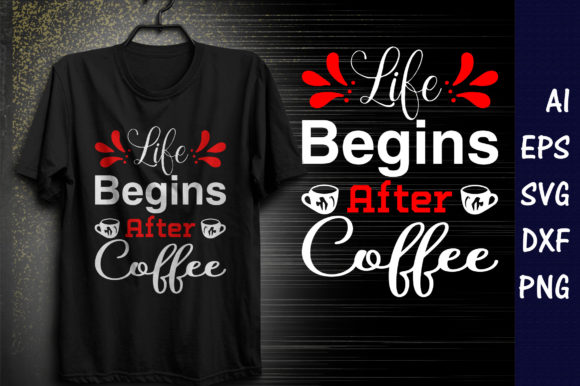 COFFEE SVG T-SHIRT DESIGN for Print Templates