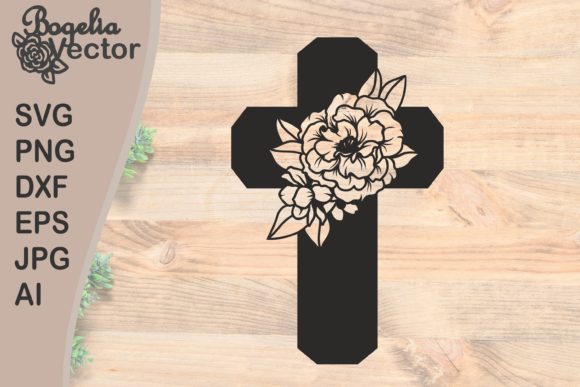 Cross with Flowers Crafts