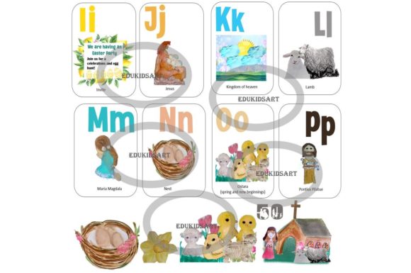 Easter Clipart a-Z and Illustrations