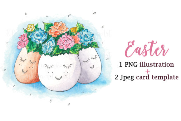 Easter Egg with Flowers Sublimation Illustrations Reviewed