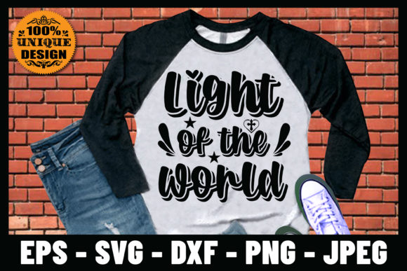 Light of the World, Bible Verse Design for Print Templates