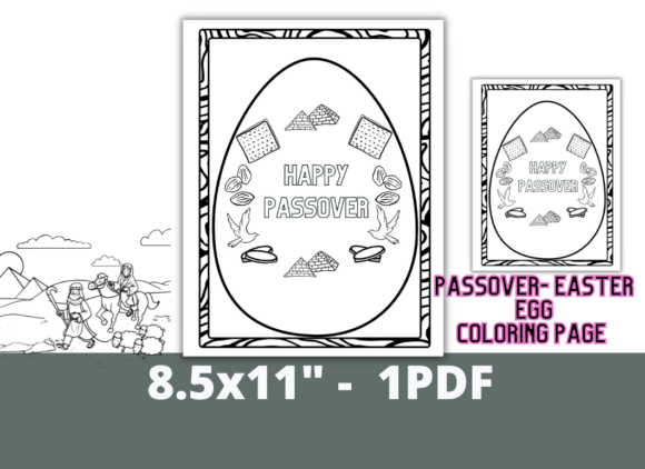 Passover Easter Eggs Coloring Page and Coloring Pages Amp