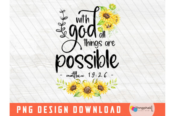 With God All Things Are Possible Png Crafts